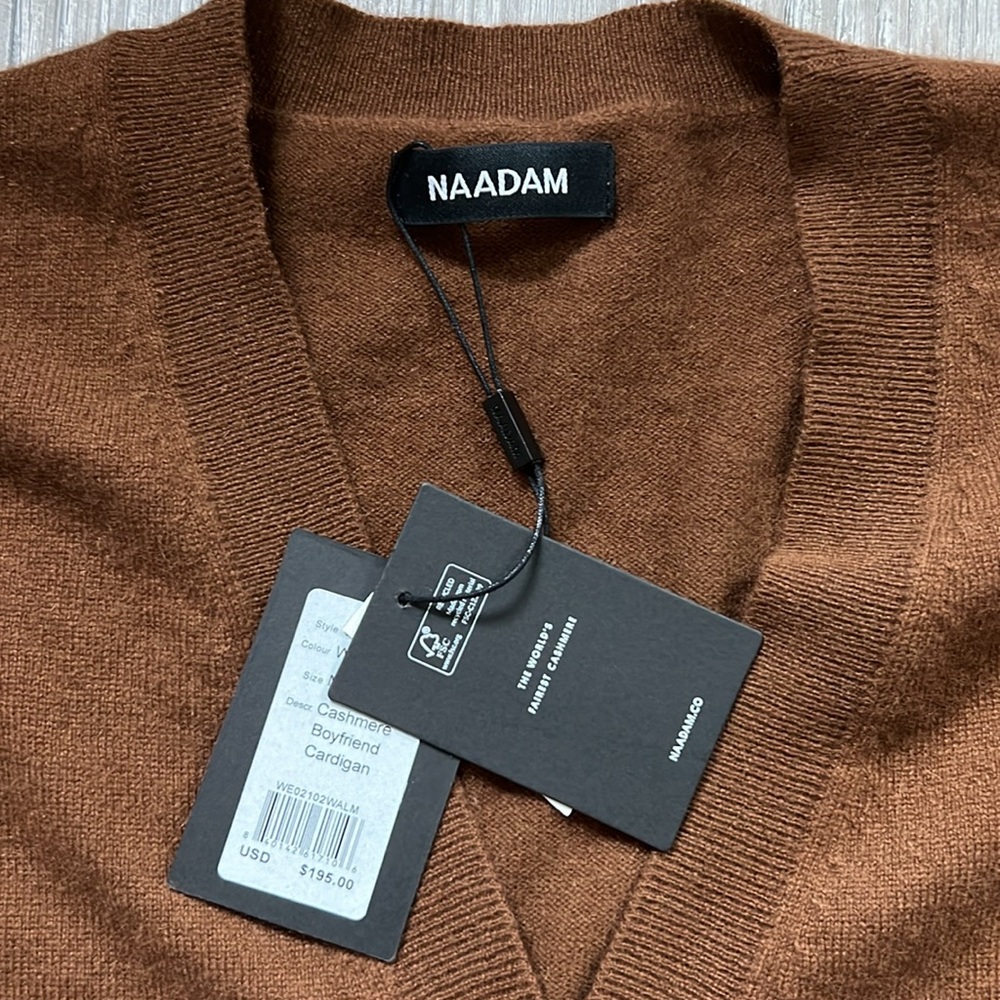 NAADAM - 100% Cashmere boyfriend cardigan - Picture 2 of 4